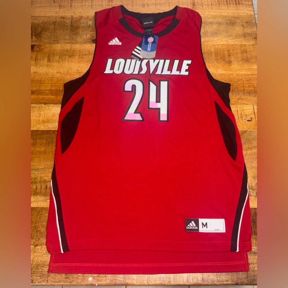 Louisville Cardinals adidas Red Basketball Jersey - Men's Medium NWT